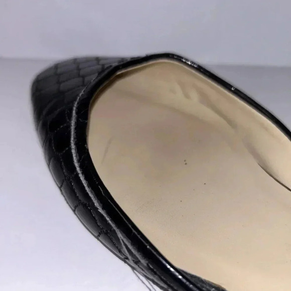 Jimmy Choo Black Leather Flats Size 40 - Picture 16 of 16